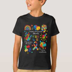 Camiseta Todos nos comunicamos de forma diferente con autis