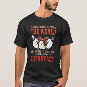 Camiseta Todos Quieren Cambiar La Vida Vegana Cocina Ve