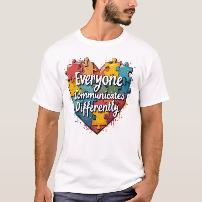 Camiseta Todos se comunican de forma diferente (Anverso)