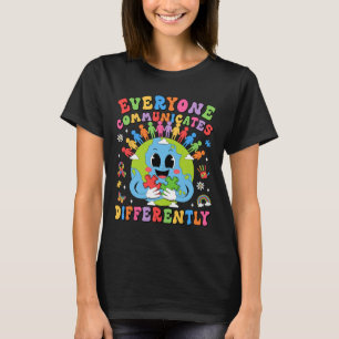 Camiseta Todos se Comunican de Manera Diferente Autismo Hab