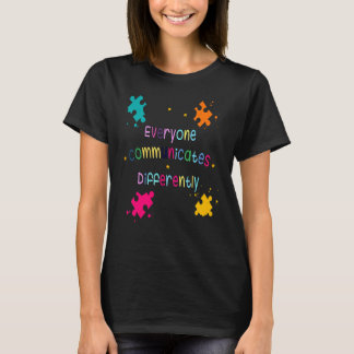 Camiseta Todos se comunican de manera diferente Conciencia