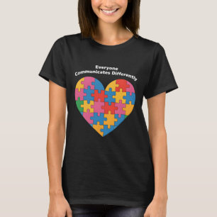 Camiseta Todos se comunican de manera diferente Inclusión d