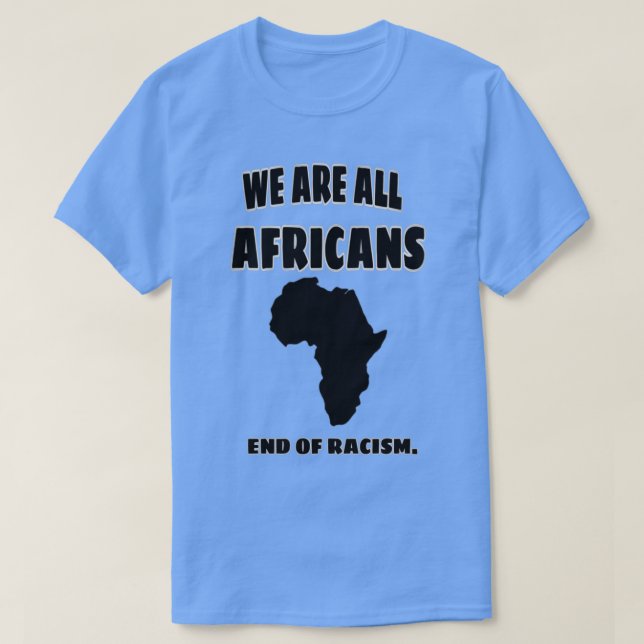 Camiseta Todos somos africanos (Diseño del anverso)