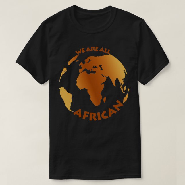 Camiseta Todos somos africanos (Diseño del anverso)