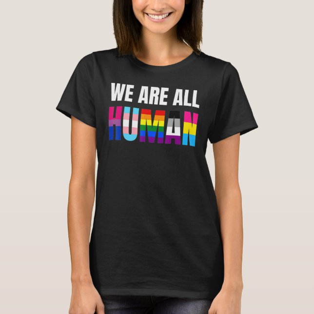 Camiseta Todos somos aliados del desfile del orgullo gay po (Anverso)