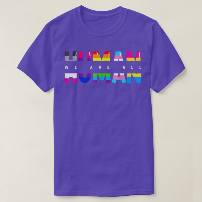 Camiseta Todos somos aliados del desfile del orgullo gay po (Diseño del anverso)