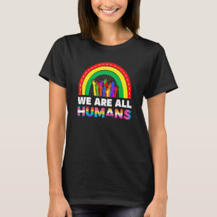 Camiseta Todos Somos Ally Del Orgullo Humano Aluminio Bande