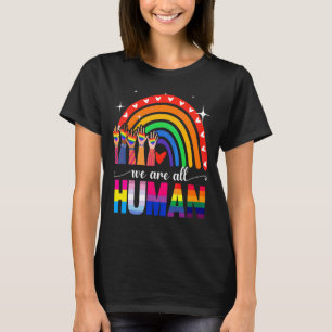 Camiseta Todos Somos Ally Del Orgullo Humano Bandera Arcoir