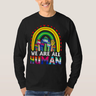 Camiseta Todos Somos Ally Del Orgullo Humano Bandera Arcoir