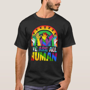 Camiseta Todos Somos Ally Del Orgullo Humano Bandera Arcoir