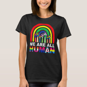 Camiseta Todos Somos Ally Del Orgullo Humano Bandera Arcoir