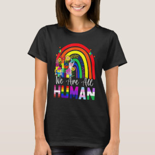Camiseta Todos Somos Ally Del Orgullo Humano Bandera Arcoir