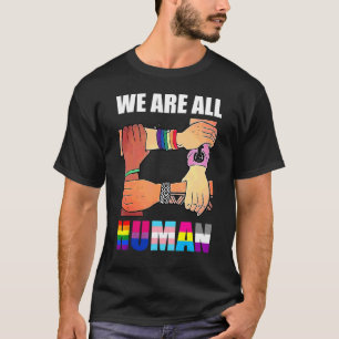 Camiseta Todos Somos Ally Del Orgullo Humano Bandera Arcoir