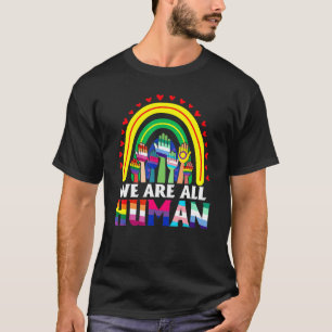 Camiseta Todos Somos Ally Del Orgullo Humano Bandera Arcoir