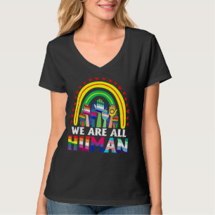 Camiseta Todos Somos Ally Del Orgullo Humano Bandera Arcoir