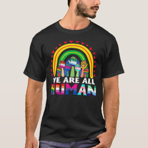 Camiseta Todos Somos Ally Del Orgullo Humano Bandera Arcoir