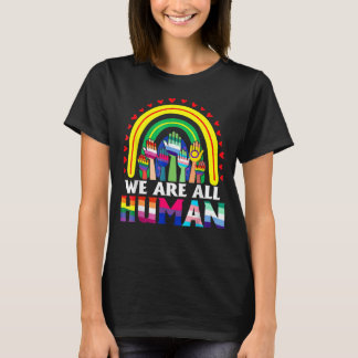 Camiseta Todos Somos Ally Del Orgullo Humano Bandera Arcoir