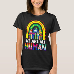 Camiseta Todos Somos Ally Del Orgullo Humano Bandera Arcoir