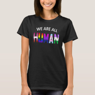 Camiseta Todos Somos Ally Del Orgullo Humano Bandera Arcoir