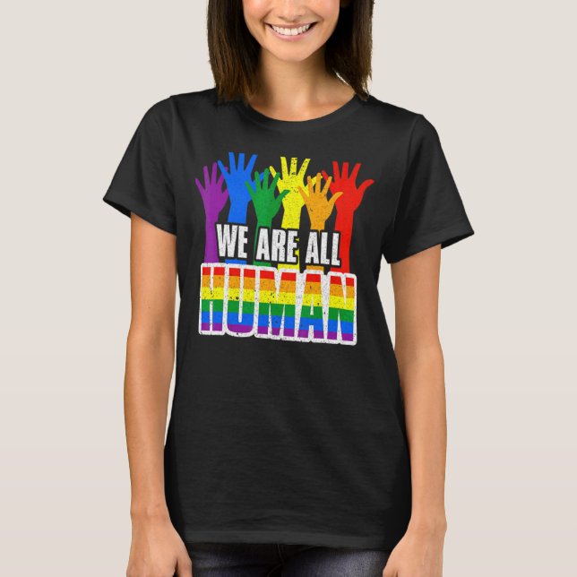 Camiseta Todos Somos Ally Lgbtq, Ally Lgbtq, Orgullo Por Lo (Anverso)