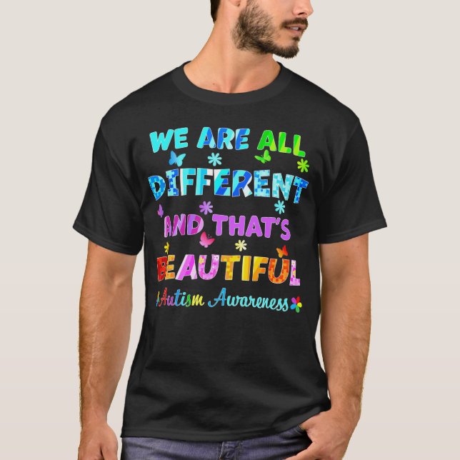 Camiseta Todos somos diferentes (Anverso)