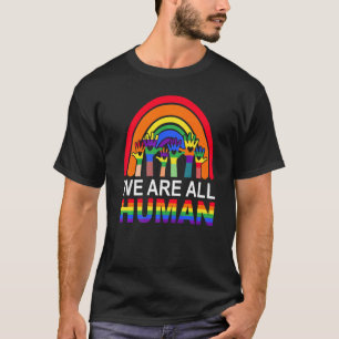 Camiseta Todos somos el aliado del orgullo humano Rainbow L