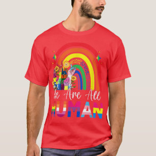 Camiseta Todos somos el aliado del orgullo humano Rainbow R