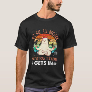 Camiseta Todos somos gatos rotos así es como entra la luz