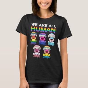 Camiseta Todos Somos Gay Bandera De Lgbt Humano Rana Arcoir