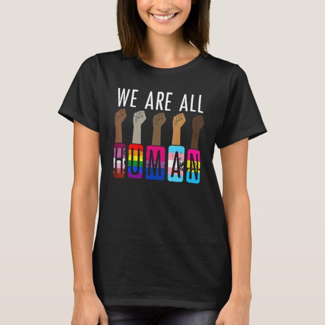Camiseta Todos somos homólogos del aliado del orgullo gay L (Anverso)