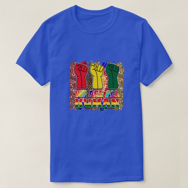 Camiseta todos somos humanos (Diseño del anverso)
