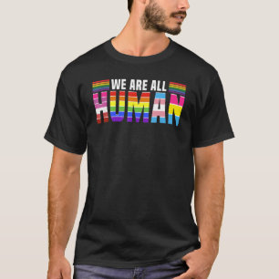 Camiseta Todos Somos Humanos Amo Arcoiris Sin Guerra Lgbtq