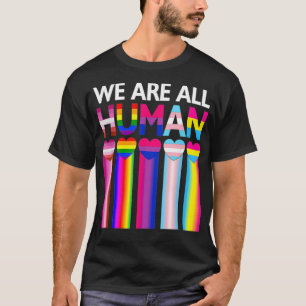 Camiseta Todos somos humanos Orgullo LGBT Bandera Arcoiris 