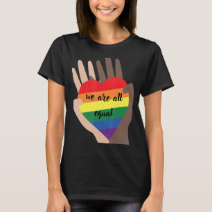 Camiseta Todos Somos Igualdad De Tolerancia Igualdad Lgbt O