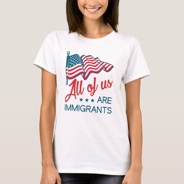 Camiseta Todos Somos Inmigrantes (Anverso)