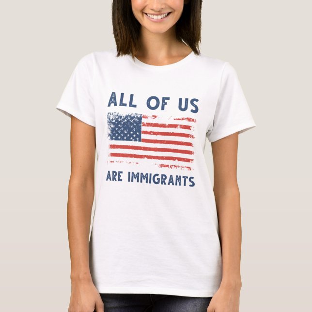 Camiseta Todos Somos Inmigrantes (Anverso)