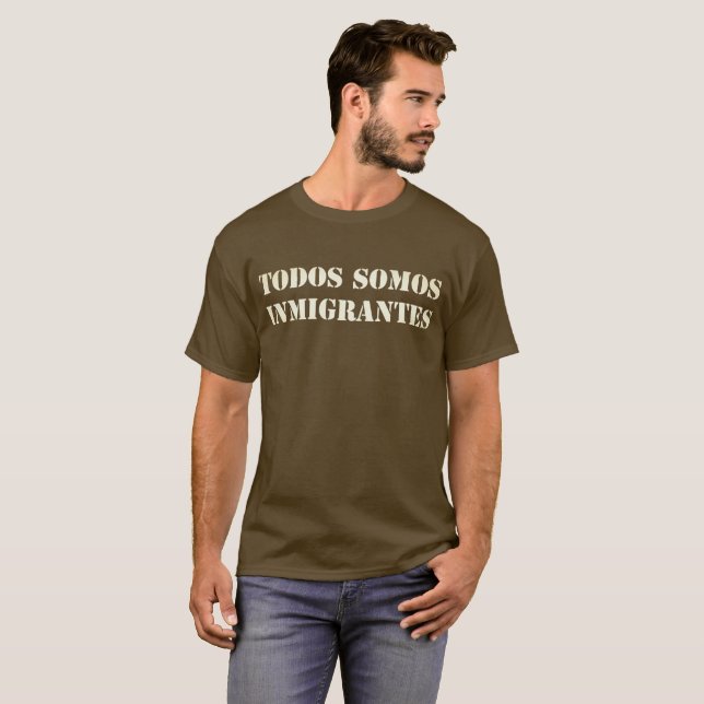 Camiseta Todos Somos Inmigrantes (Anverso completo)
