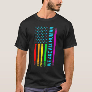 Camiseta Todos Somos La Bandera Arcoiris Del Orgullo Gay Lg