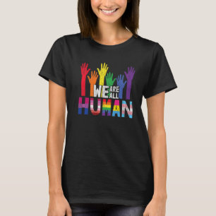 Camiseta Todos Somos Lesbianas Gays Bisexuales Humanos Pan