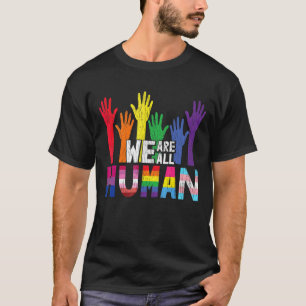 Camiseta Todos Somos Lesbianas Gays Bisexuales Humanos Pan
