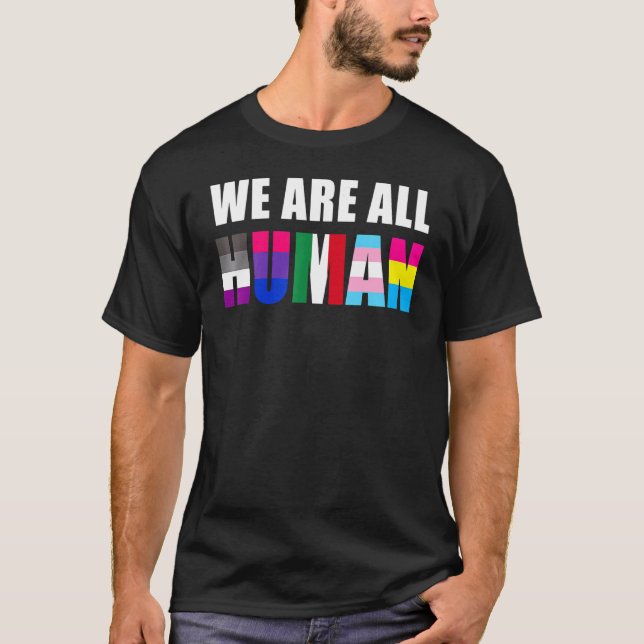Camiseta Todos Somos Mexicanos Humanos Bandera De México De (Anverso)