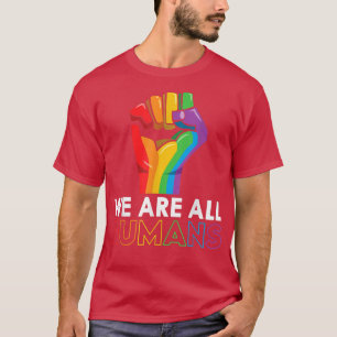 Camiseta Todos Somos Orgullo Humano Lgbt Apoya La Bandera A