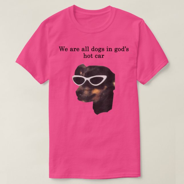Camiseta Todos Somos Perros En Dioses Cómicos Calientes. (Diseño del anverso)
