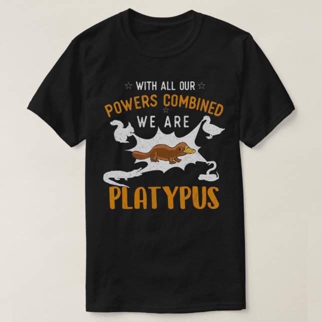 Camiseta Todos Somos Platypus - Animal Marino Biólogo (Diseño del anverso)