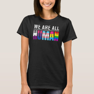 Camiseta Todos somos transexuales humanos lesbianas, lgbtq+