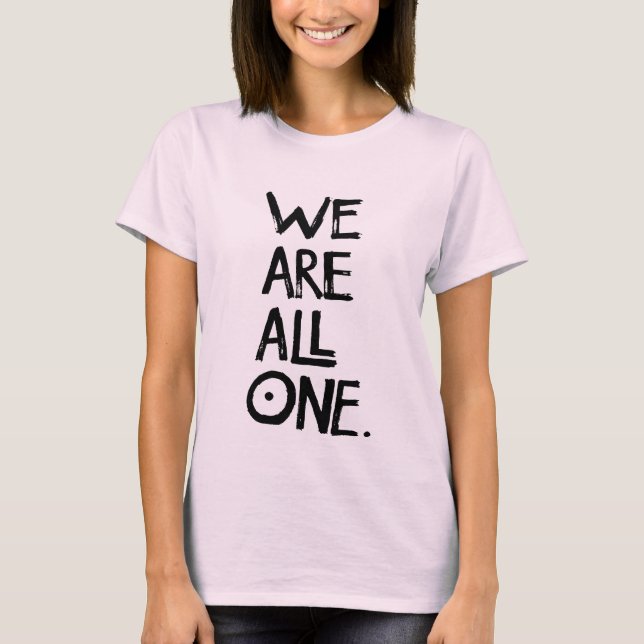 Camiseta TODOS SOMOS ÚNICAS - Damas Tee Orgánico (Few) (Anverso)