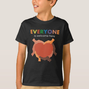 Camiseta Todos son bienvenidos aquí Diversidad Inclusión Ig
