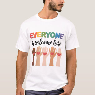 Camiseta Todos Son Bienvenidos Aquí Profesor de Idaho