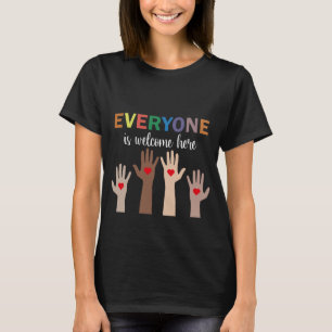 Camiseta Todos Son Bienvenidos Aquí: Shirt Idaho Teachers S