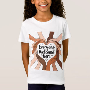 Camiseta Todos son bienvenidos aquí - Unidad y Diversidad